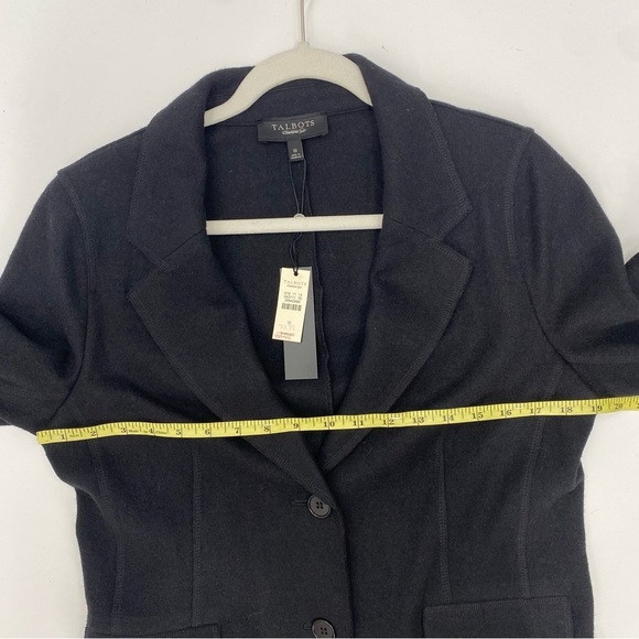Talbots Black Wool Blazer size 10 NWT - Picture 5 of 12